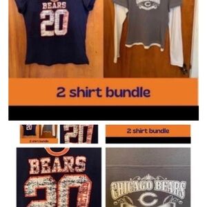 Chicago Bears 2 Shirt Bundle NFL size L